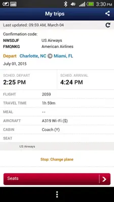 US Airways android App screenshot 2