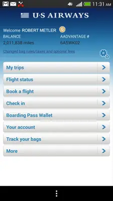 US Airways android App screenshot 4